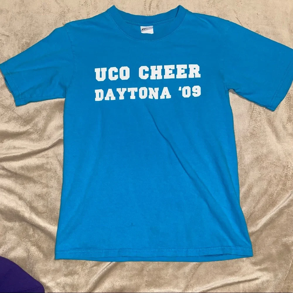 2009 NCA Daytona College Nationals UCO Broncos Cheer We’ll Buck You Up T-Shirt - Picture 1 of 7